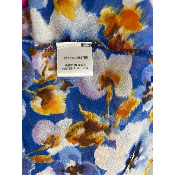 Misa Los Angles Alia Smocked Dress in Blue Pansy Size‎ XS - Picture 12 of 12